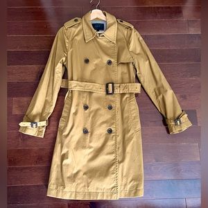 J.Crew Womens Trench Coat Khaki (Darker Shade) Size 8